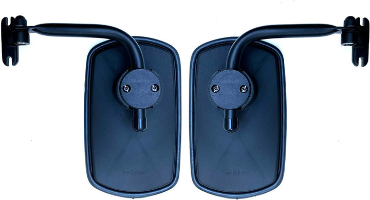 2x Aussenspiegel 260x155 mm ø14-30 mm und Spiegelhalter für Traktor Bagger Trecker