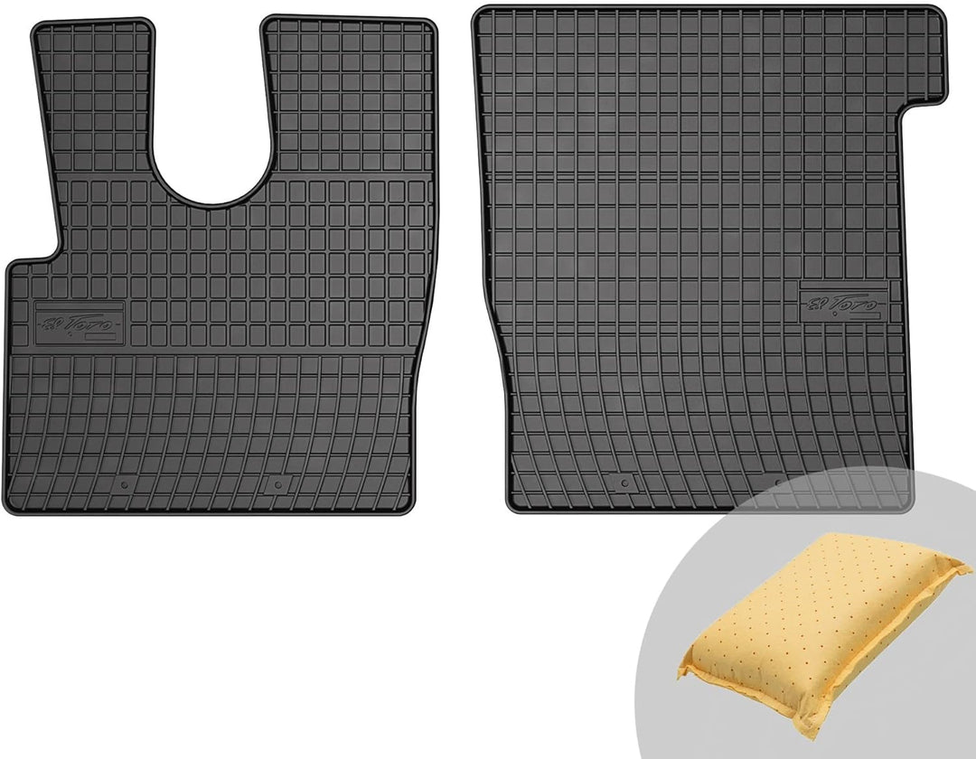 FROGUM EL Toro Gummimatten Ganzjähriges-Set von Autofussmatte Auto Fussmatten für DAF XF XF106 Euro6