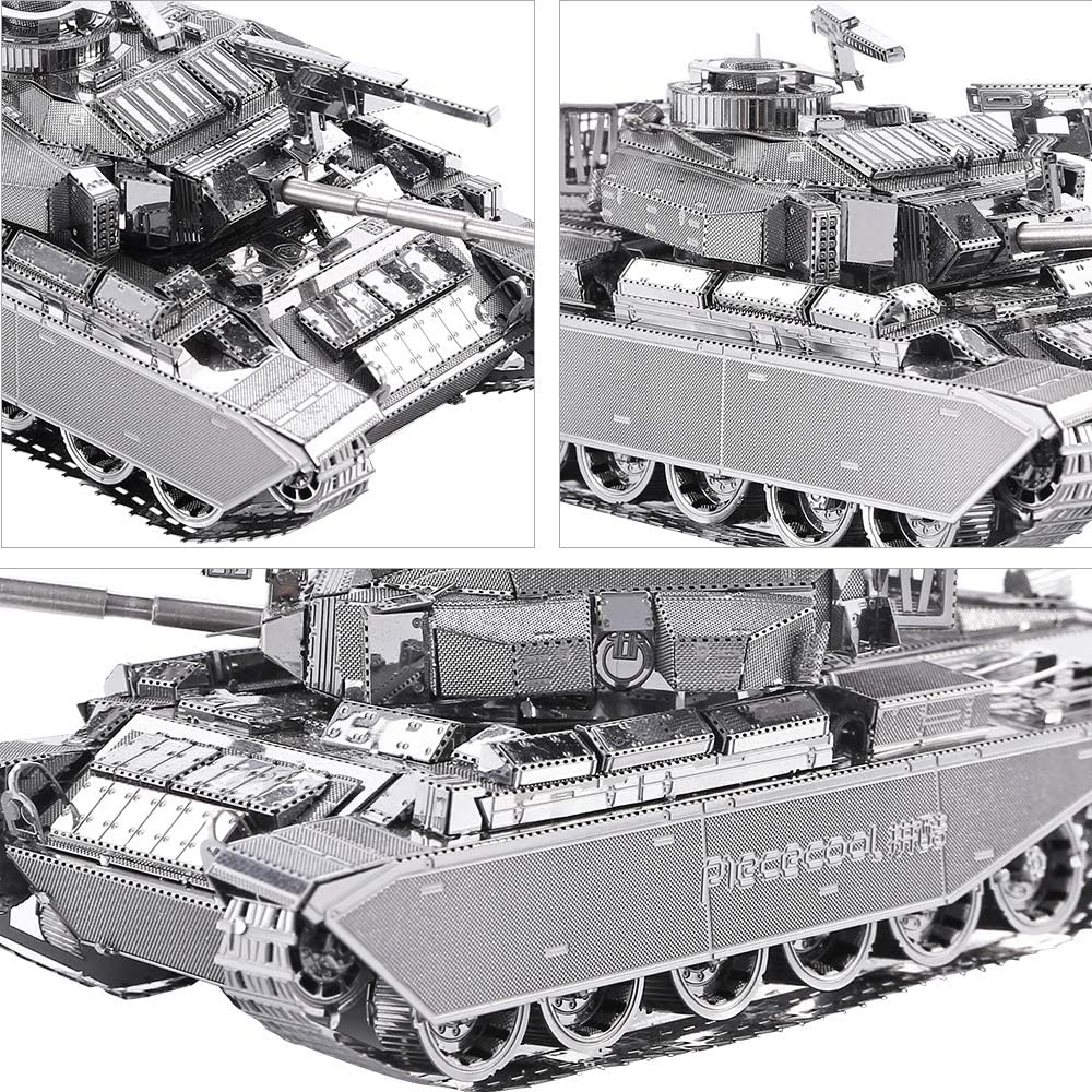 piececool 3D Puzzle Metall Tankmodell Centurion Main Battle Tank, 3D Metall Puzzle für 340 Edelstahl