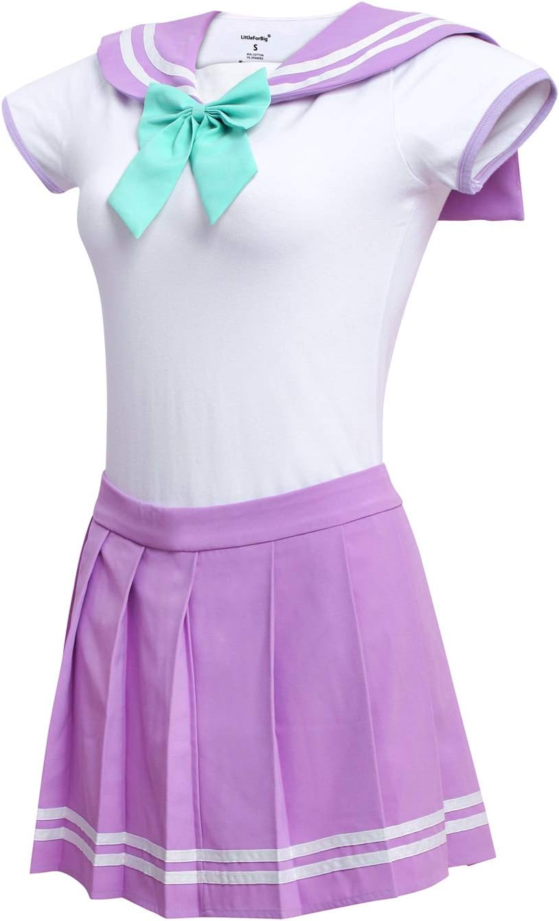 LittleForBig Baumwolle Strampler Onesie Pyjamas Bodysuit - Klassische Japanische Schulmädchen Purpur