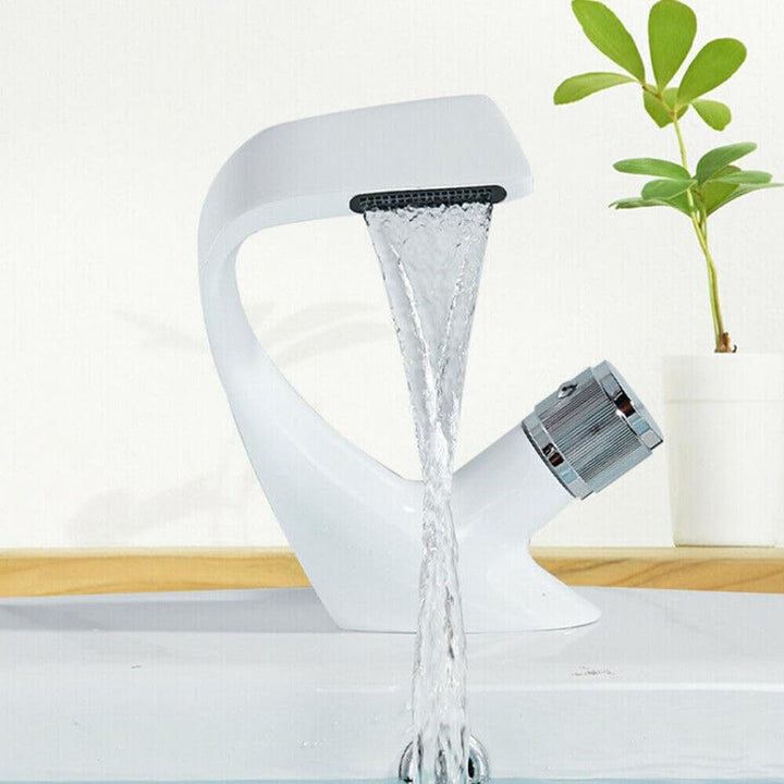 Wasserhahn Bad Wasserfall Mischhähne Waschtisch-Einhebelarmatur Modern Hotelbecken Waschtischarmatur
