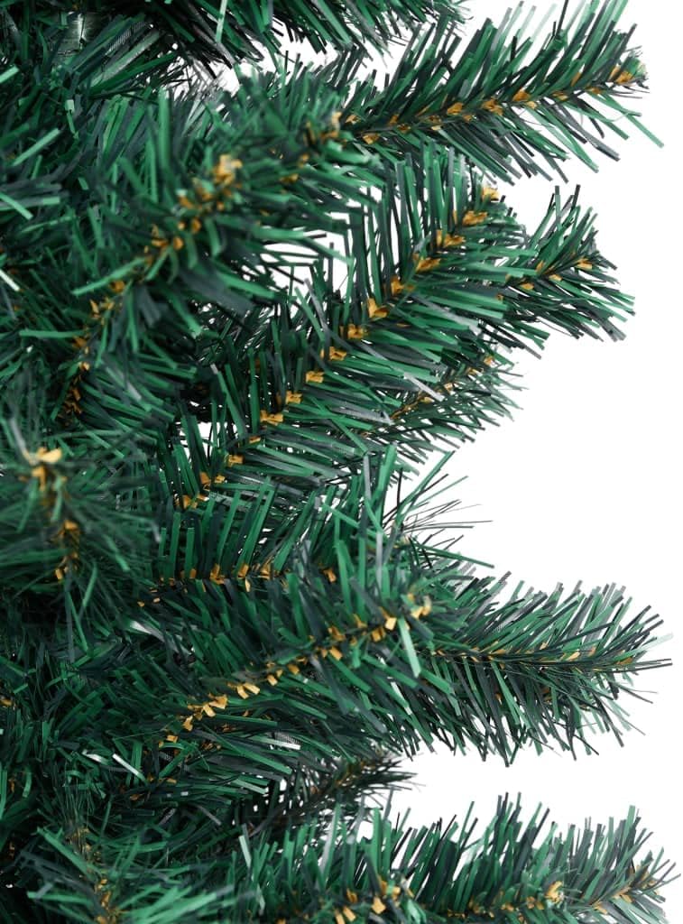 vidaXL Schlanker Künstlicher Weihnachtsbaum mit Ständer Christbaum Tannenbaum Dekobaum Kunstbaum Wei
