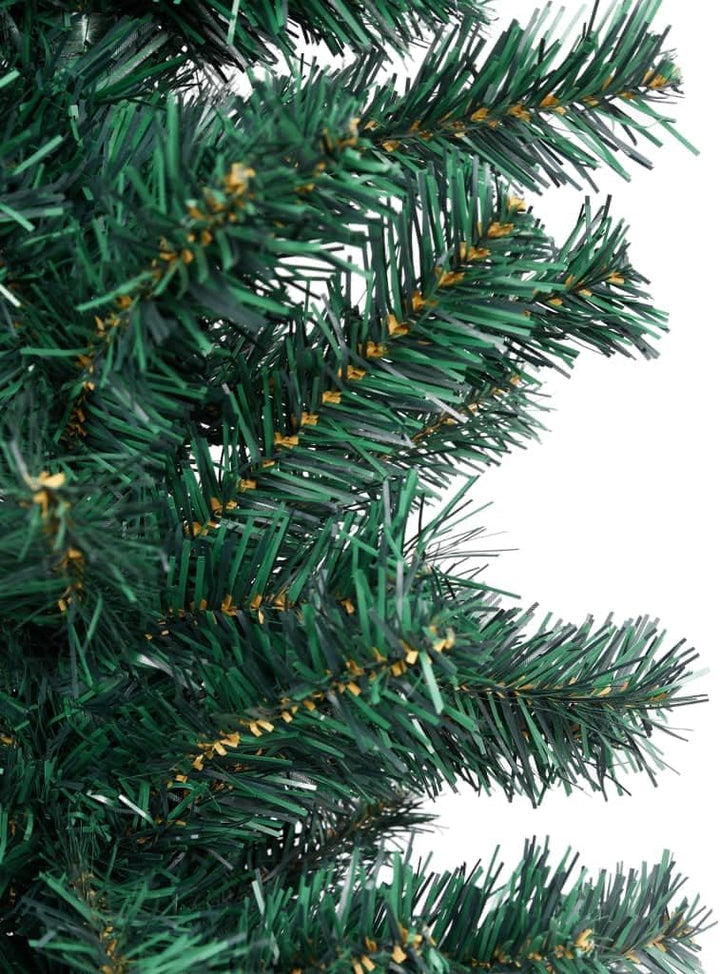 vidaXL Schlanker Künstlicher Weihnachtsbaum mit Ständer Christbaum Tannenbaum Dekobaum Kunstbaum Wei