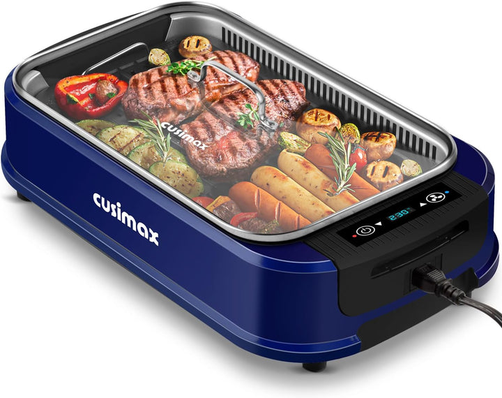 CUSIMAX Steak Grill | 1500W Tischgrill Elektrisch | BBQ-Grill für drinnen und draussen | Elektrogril