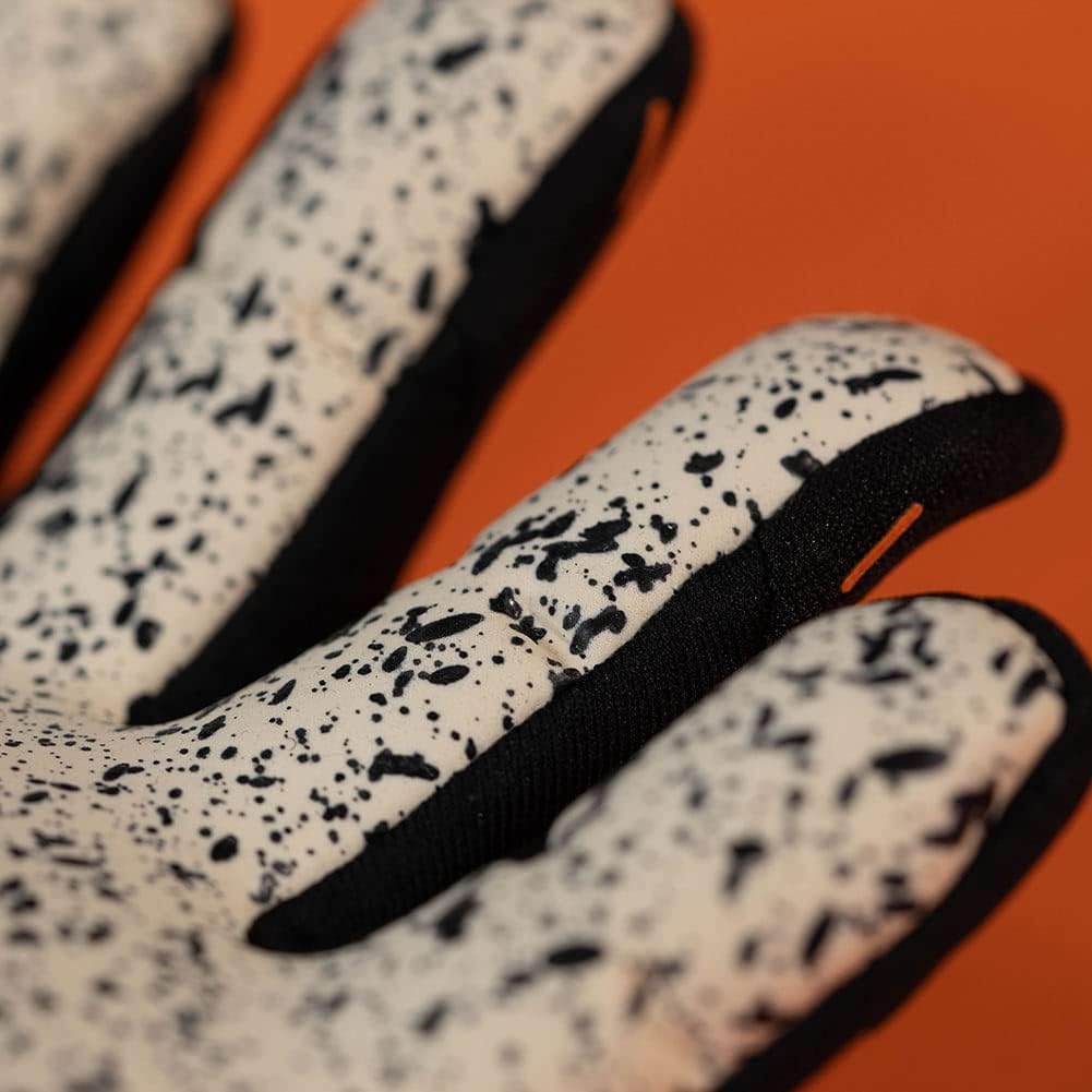 uhlsport Speed Contact SUPERGRIP+ Reflex Torwarthandschuhe für Erwachsene, Unisex, Schwarz/Weiss/Ora
