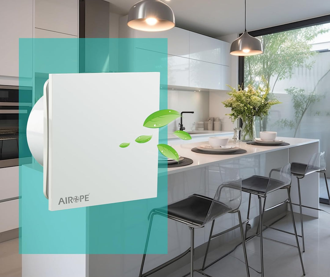 AB-100 mm Abluftventilator,Badlüfter Ventilator mit Rückschlagventil,Low Wattage,Geringer Energiever