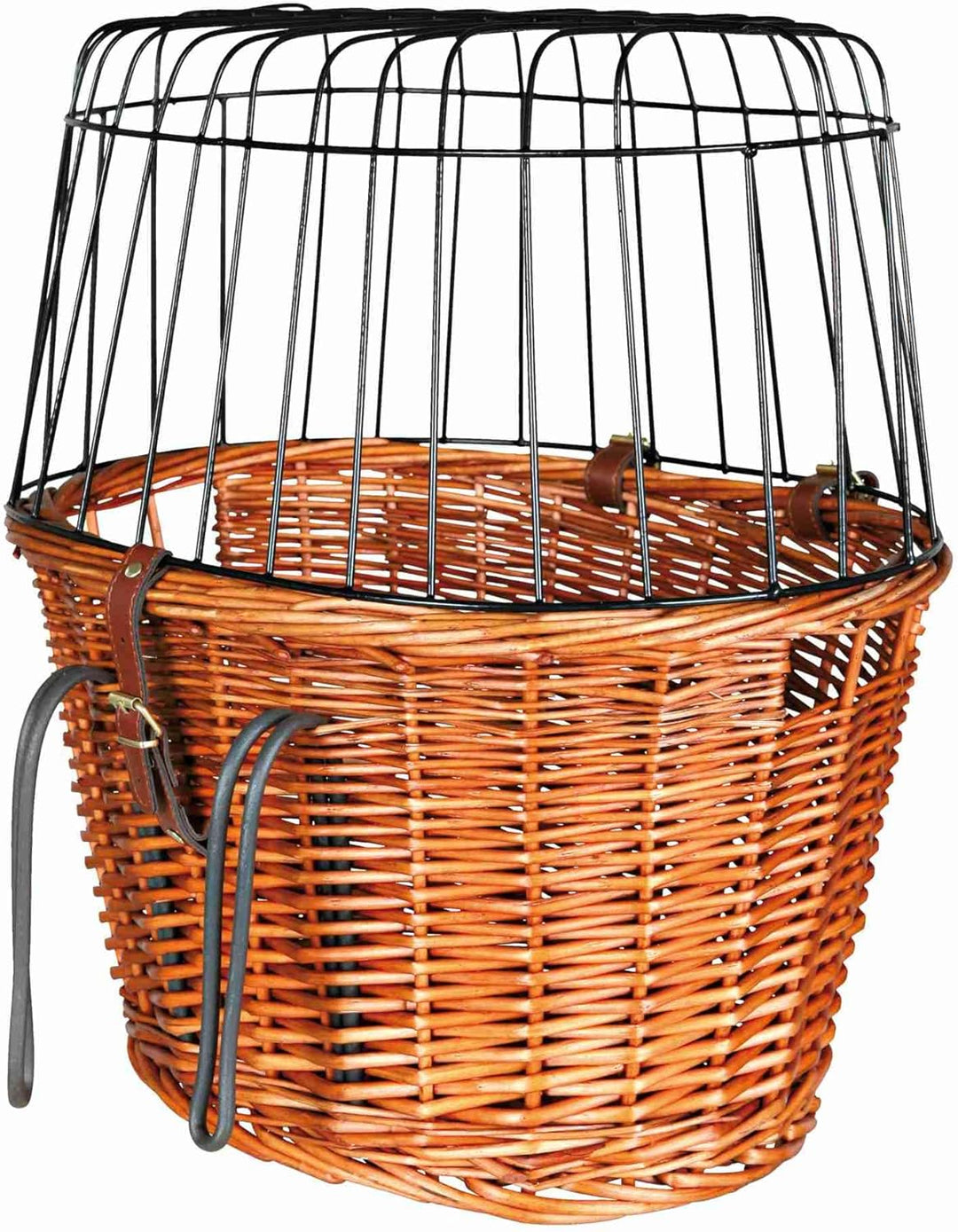 TRIXIE Hundekorb für das Fahrrad vorne bis 5 kg 44 × 48 × 33 cm - gewobener Hundefahrradkorb für den