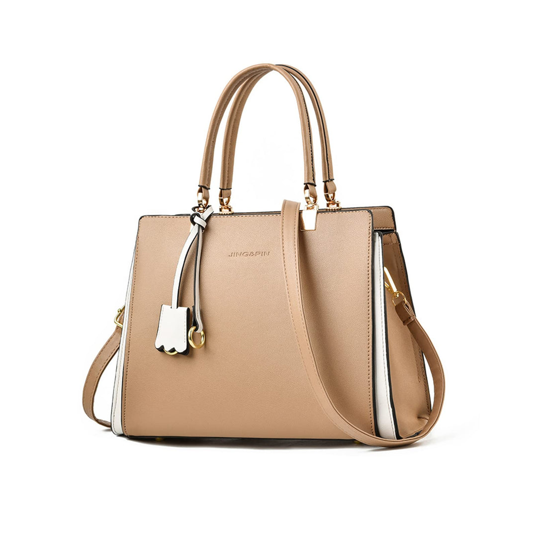 NICOLE &amp; DORIS Damen Handtasche Elegant Henkeltasche Leder Schultertasche Frauen Umhängetasche Multi