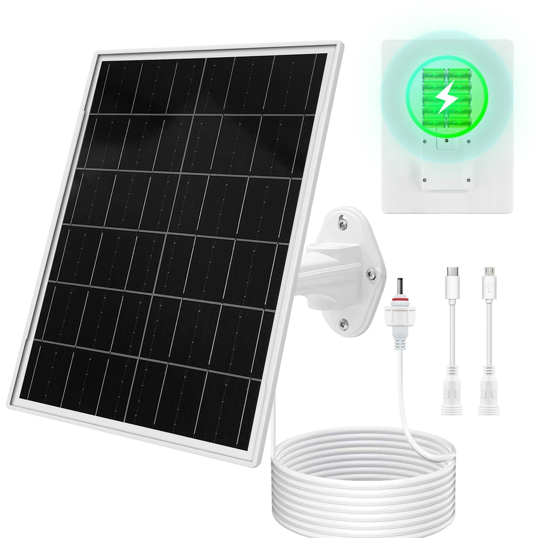 Solarpanel für Trail-Kamera, Spielkamera, Sicherheitskameras, eingebauter wiederaufladbarer 20.000 m