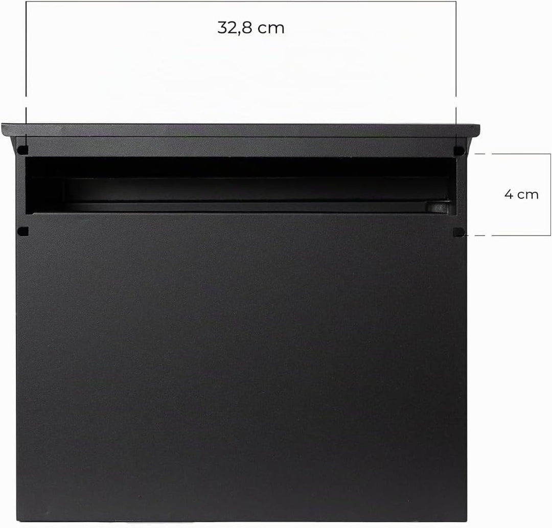 ARREGUI v-4070 V4074 Maxi Durchwurfbriefkasten aus strukturlackiertem Stahl, Grösse M (DIN A4), Brie