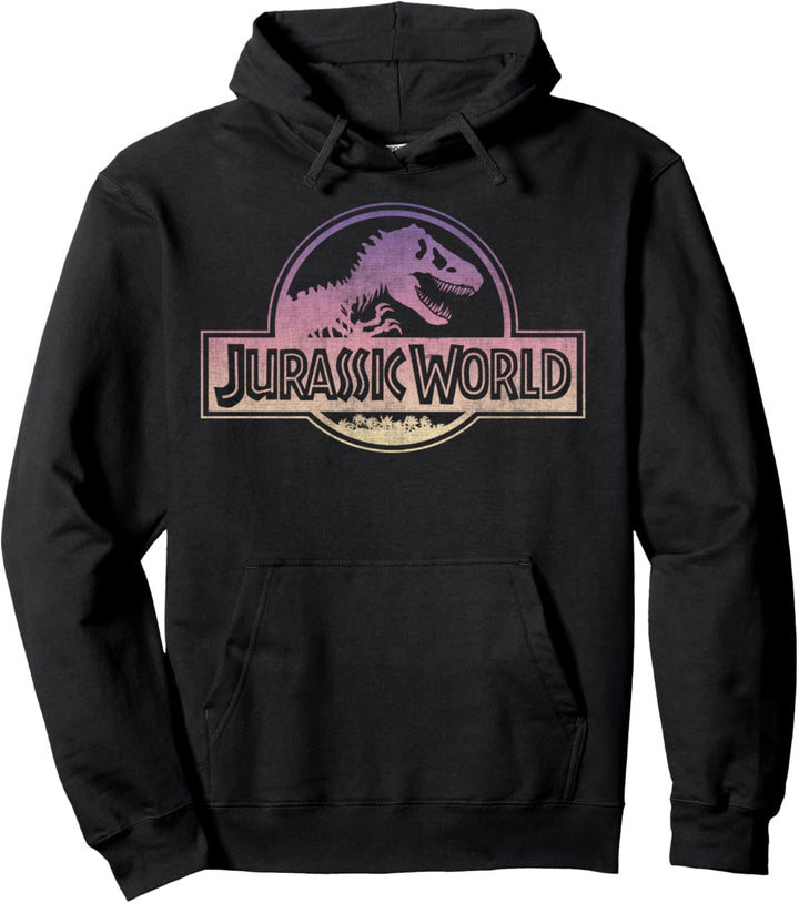 Jurassic World-Logo mit Farbverlauf Pullover Hoodie