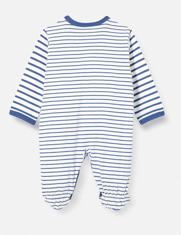 Sanetta Baby-Jungen Strampler Blau Kleinkind-Schlafanzüge 86 Ink Blue, 86 Ink Blue