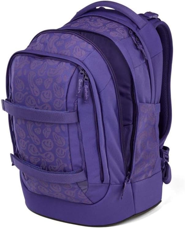 Satch pack Schulrucksack Set 2tlg. inkl. Schlamperbox (Bright Faces), Bright Faces