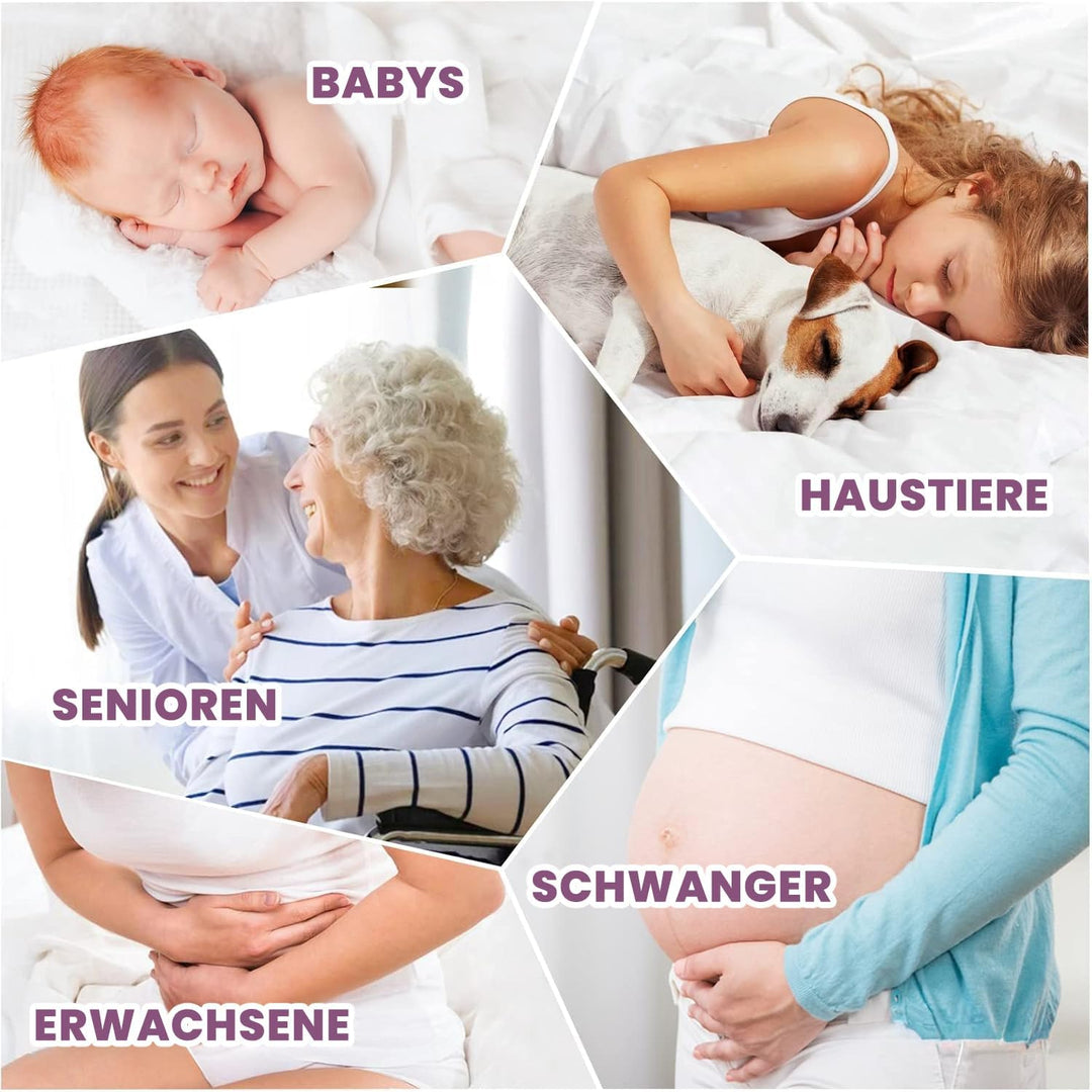 2er Set Matratzenschoner 70x140 Baby wasserdicht (Rundum-Gummizug)- Inkontinenzunterlage waschbar, w