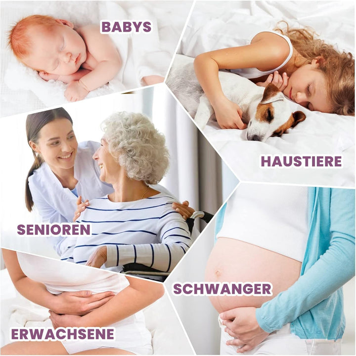 2er Set Matratzenschoner 70x140 Baby wasserdicht (Rundum-Gummizug)- Inkontinenzunterlage waschbar, w