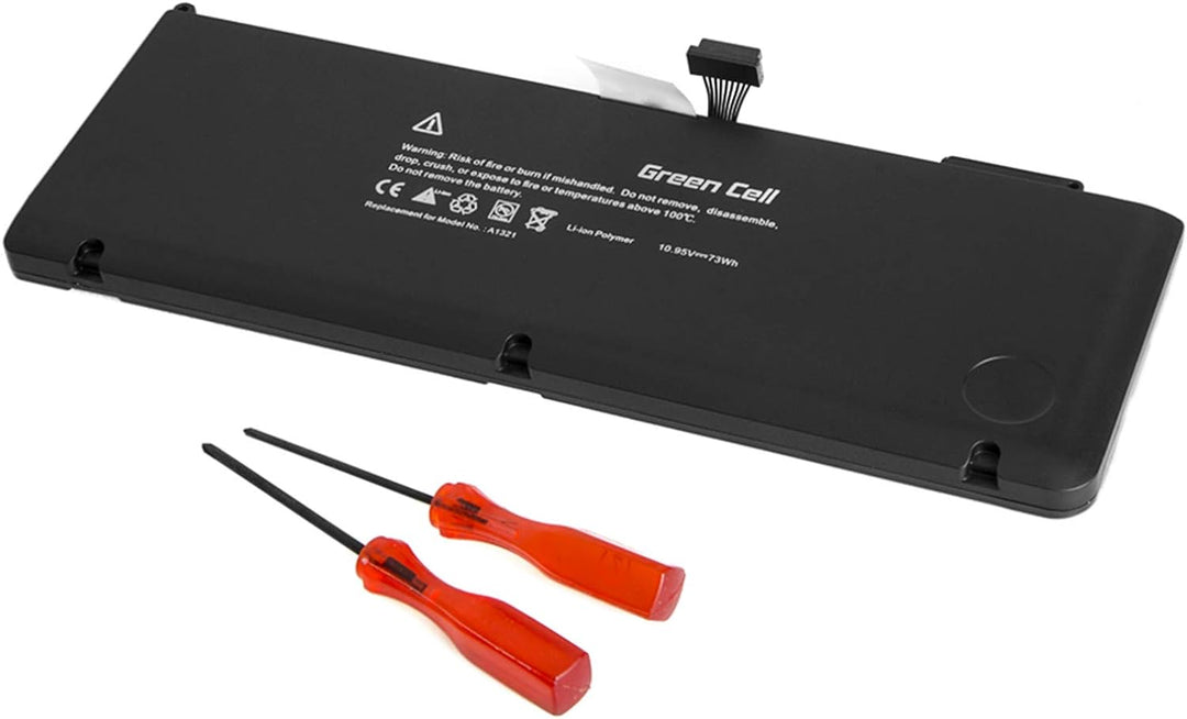 GC® A1321 Akku für Apple MacBook Pro 15 A1286 (Mid 2009, Mid 2010) (Li-Polymer Zellen 5200mAh 10.8V)