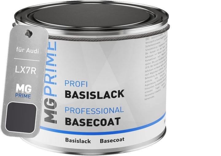 Autolack Dose spritzfertig für Audi LX7R / 0C Monsungrau Metallic/Monsoon Grey Metallic Basislack 0,