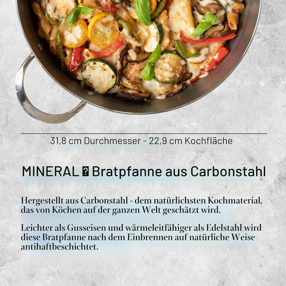 de Buyer, Bratpfanne Mineral B aus Carbonstahl, Ø 32 cm, 5610.32