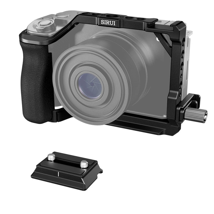 SIRUI ZV-E1 Kamerakäfig mit Silikongriff, Full Cage für Sony ZV-E1 mit HDMI-Kabelklemme, integrierte