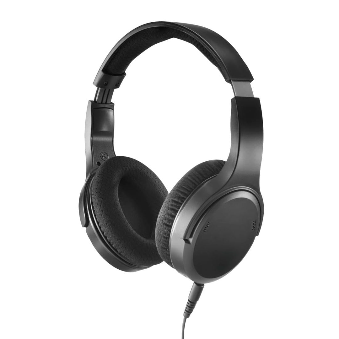 Hama TV Kopfhörer mit Kabel 6 m (verstellbarer Over-Ear Kopfhörer für Fernseher, Kopfhörer mit Lauts