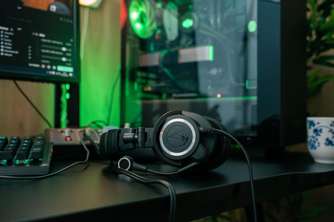 Audio-Technica M50xSTS StreamSet Streaming Headset mit XLR-Anschluss Schwarz, XLR