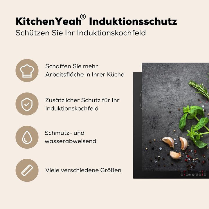 KitchenYeah© Herdabdeckplatte Einteilig Ceranfeld Abdeckplatte für Induktionsschutz Ceranfeldabdecku