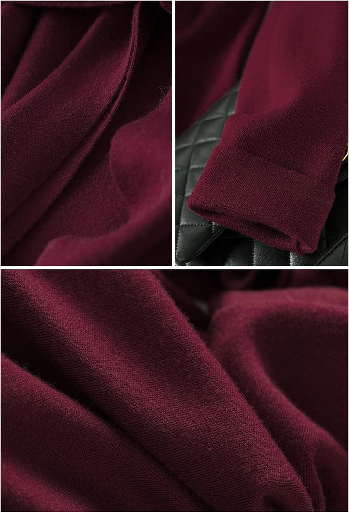 Damen Strickkleid Winter Kleid Herbst Damen Winterkleider Herbstkleid Midikleid Pulloverkleid Mit Ro