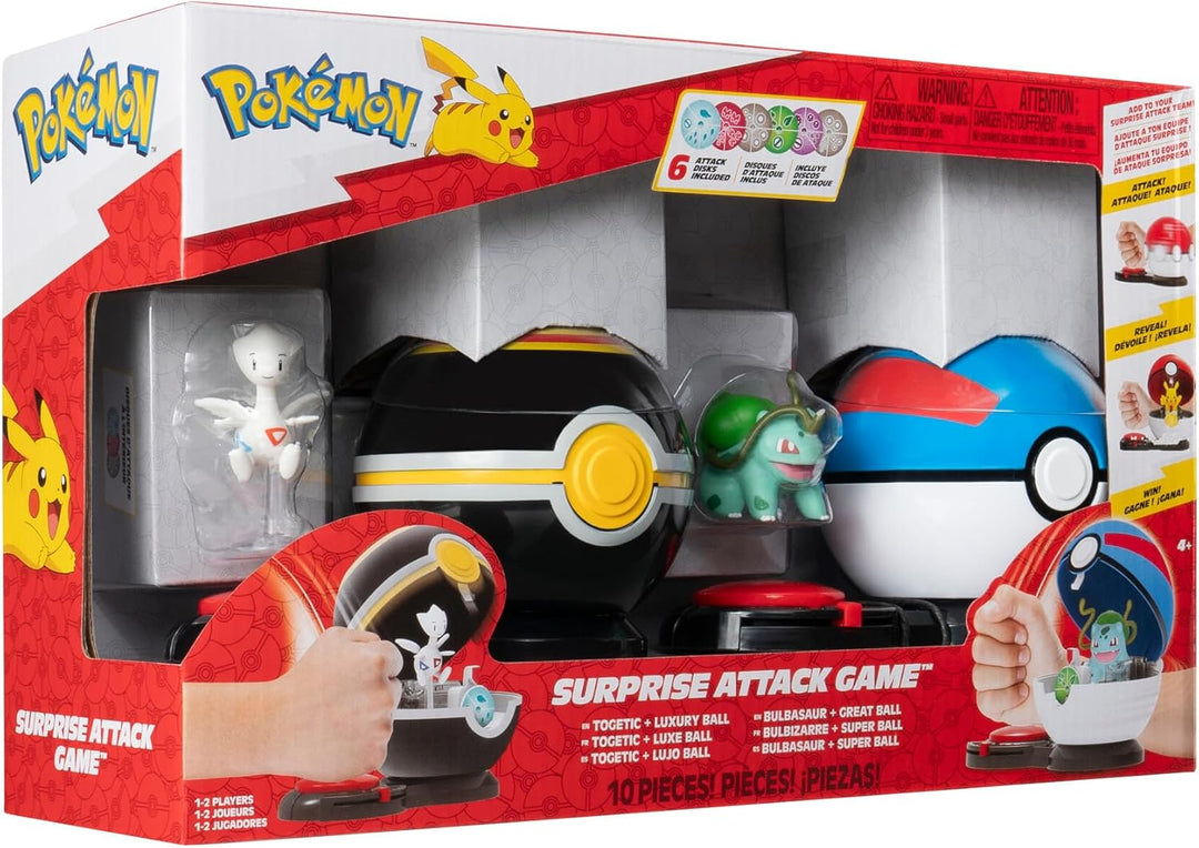 Pokemon Game (Pokemon Surprise Attack Game) Togetic with Stand & Bulbasaur #4 with Luxury Ball & Gre