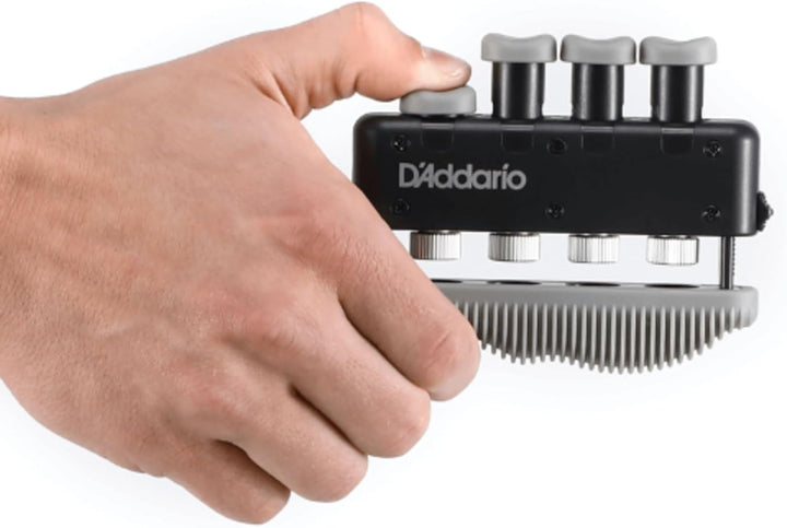 D'Addario Varigrip + Finger Strengthener - Fingerübungsgerät & Gitarrentrainer mit simulierten Saite