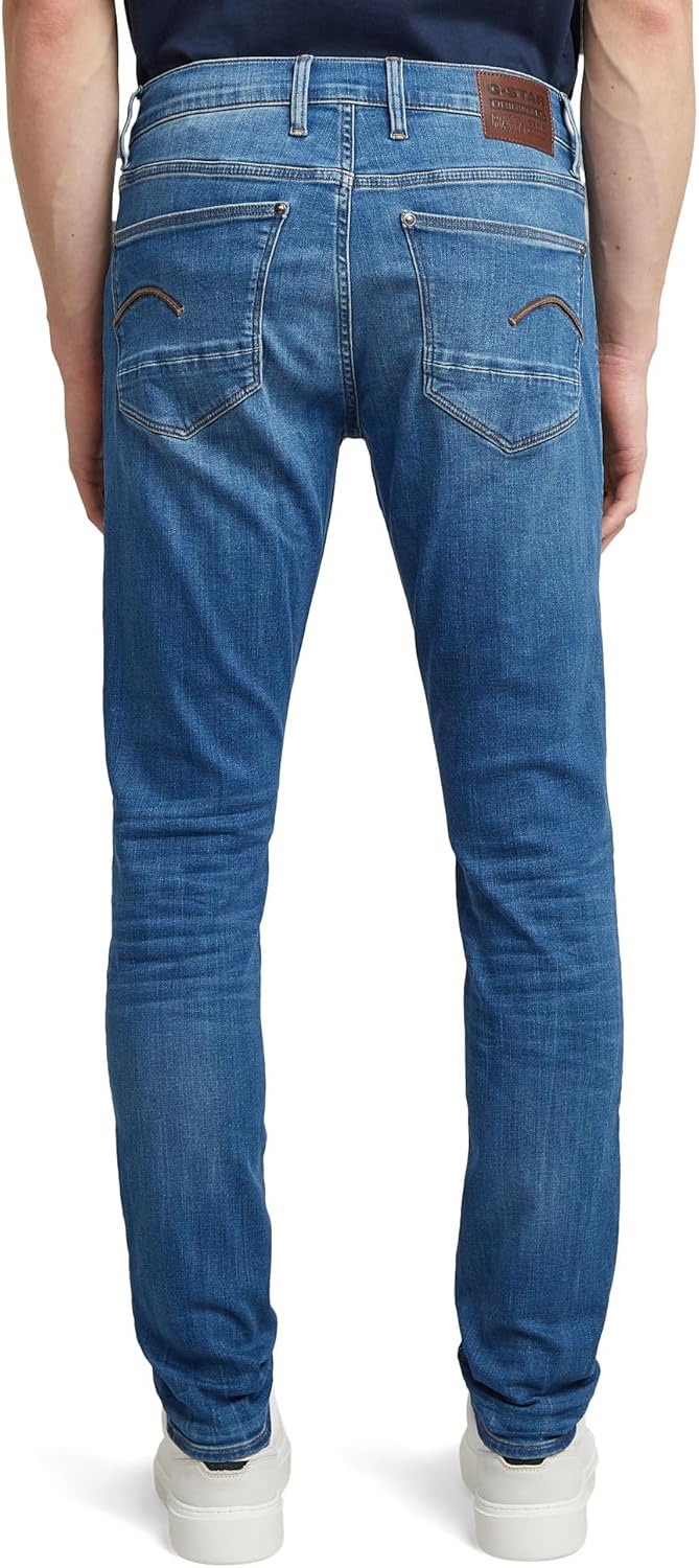 G-STAR RAW Herren Revend Skinny Jeans 30W / 34L Mehrfarben (Medium Indigo Aged 51010-8968-6028), 30W