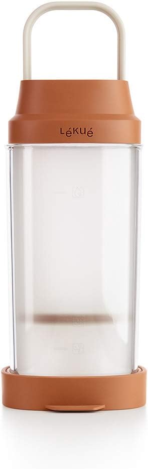 Lékué Home Gemüse Getränkebehälter, 1000 Milliliter, Kunststoff, braun