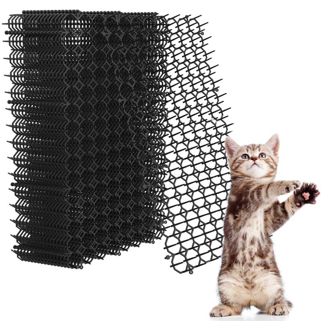 Kyrieval Dornengitter Tier-Barriere Garten Katze Tierabwehr Scat Spike Matte, 16 Pack 40 x 20 cm Ant
