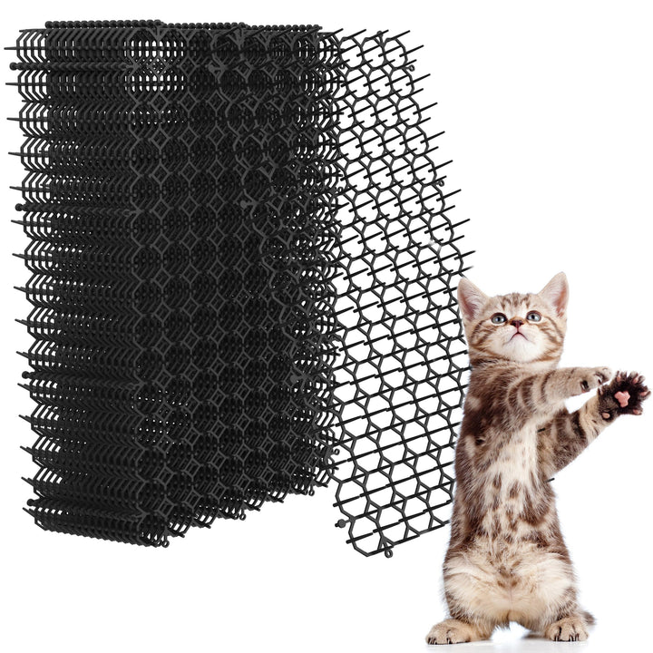 Kyrieval Dornengitter Tier-Barriere Garten Katze Tierabwehr Scat Spike Matte, 16 Pack 40 x 20 cm Ant