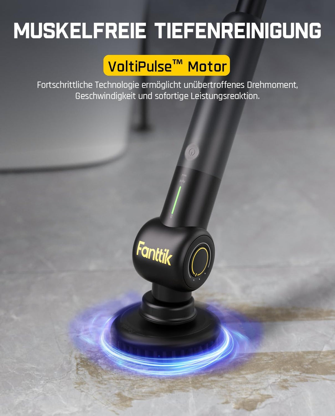 Fanttik Flip G9 Pro Elektrische Reinigungsbürste, VoltiPulse Motor, Dual-Speed, 6 Bürstenköpfe, Flex