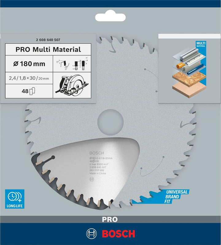 Bosch Accessories Bosch Professional 1x Kreissägeblatt Multi Material (für Multimaterial, Sägeblatt