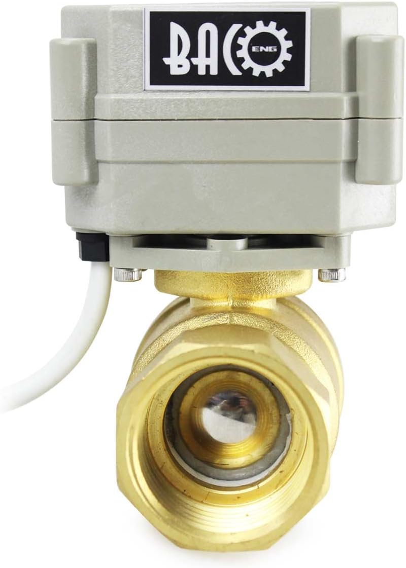 BACOENG AC110-230V 2 Wege 1" Messing Motorkugelhahn Zonenventil CR202C 2 Drähte Elektrische Kugelven