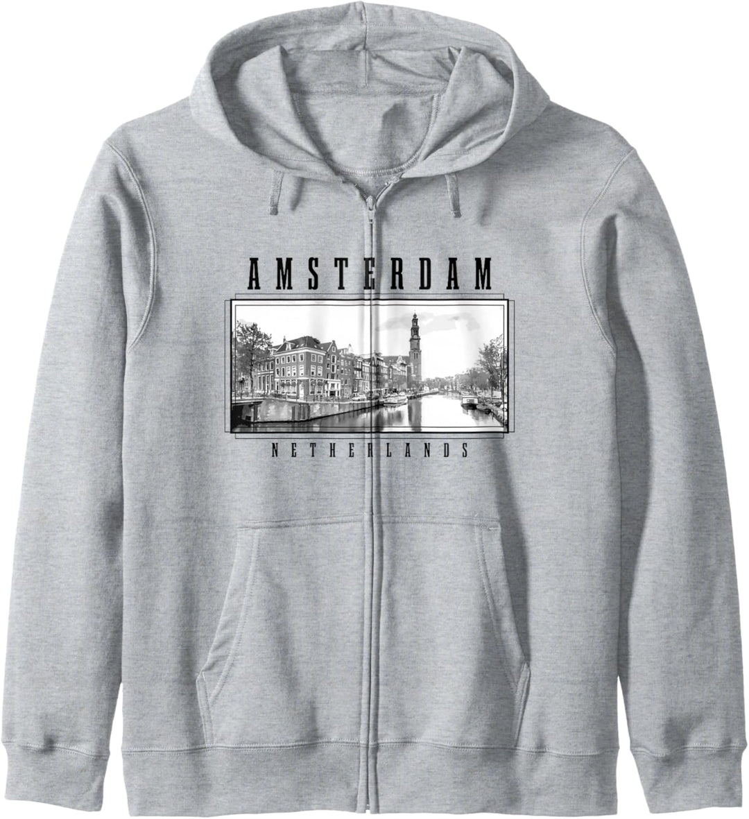 Amsterdam Niederlande Vintage Souvenir Vintage Amsterdam Kapuzenjacke
