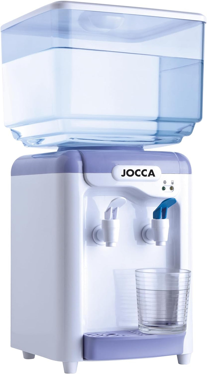 Jocca 1102 Wasserspender mit Tank, Weiss und Lila, 23x23x47,5 cm Blanco Y