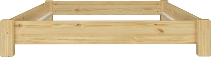 Erst-Holz Niederflurbett Futonbett Einzelbett Bodenbett 90x200 Kiefer massiv wählbares Zubehör V-60.