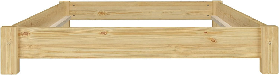 Erst-Holz Niederflurbett Futonbett Einzelbett Bodenbett 90x200 Kiefer massiv wählbares Zubehör V-60.