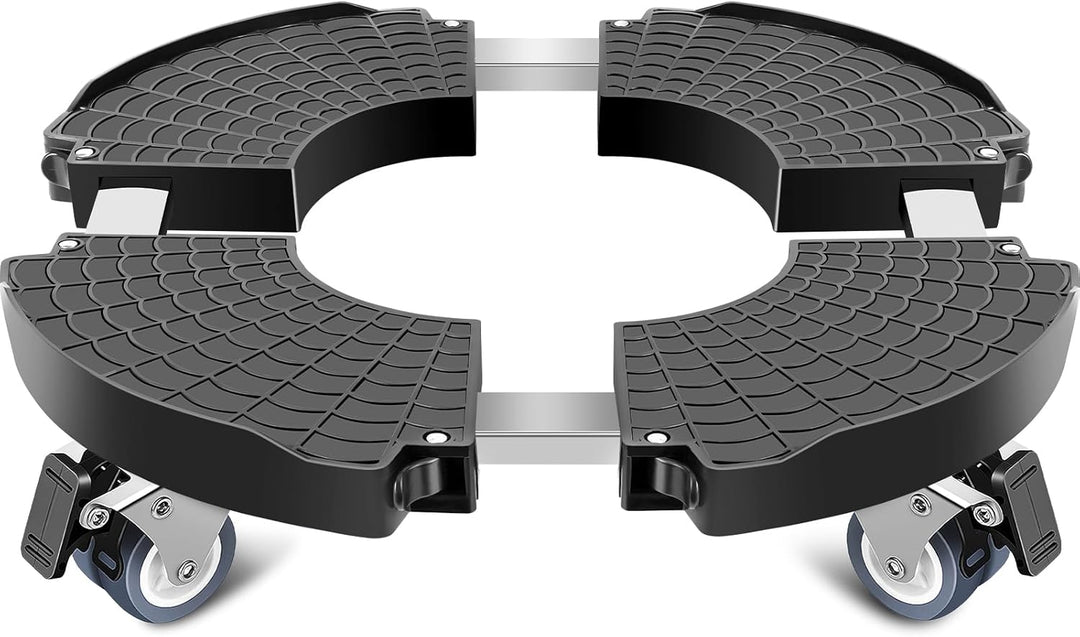Linkax Pflanzenroller Ø 35-48cm, Rollbrett Pflanzen bis 150 KG, Untersetzer Blumentopf Gross Pflanze