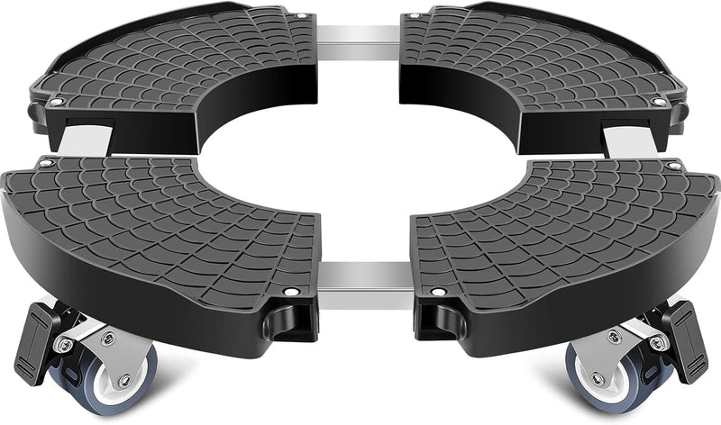 Linkax Pflanzenroller Ø 35-48cm, Rollbrett Pflanzen bis 150 KG, Untersetzer Blumentopf Gross Pflanze