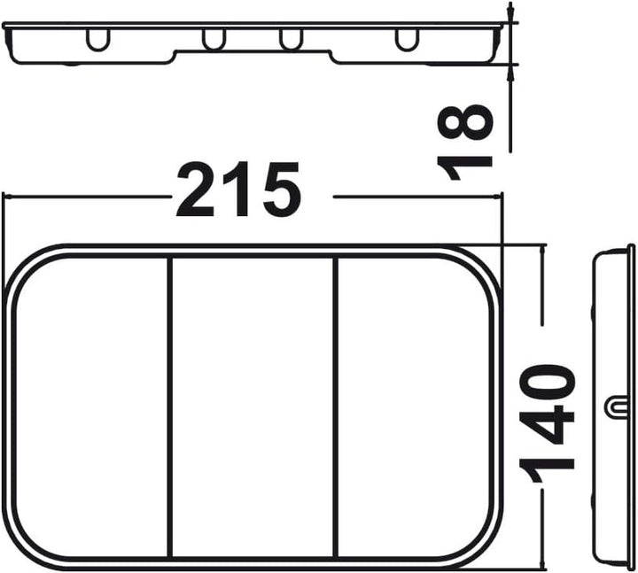 NINKA Einzeldeckel eins2top klein, Deckelplatte für Abfallbehälter 4,2/5,5/8 Liter, Kunststoff dunke