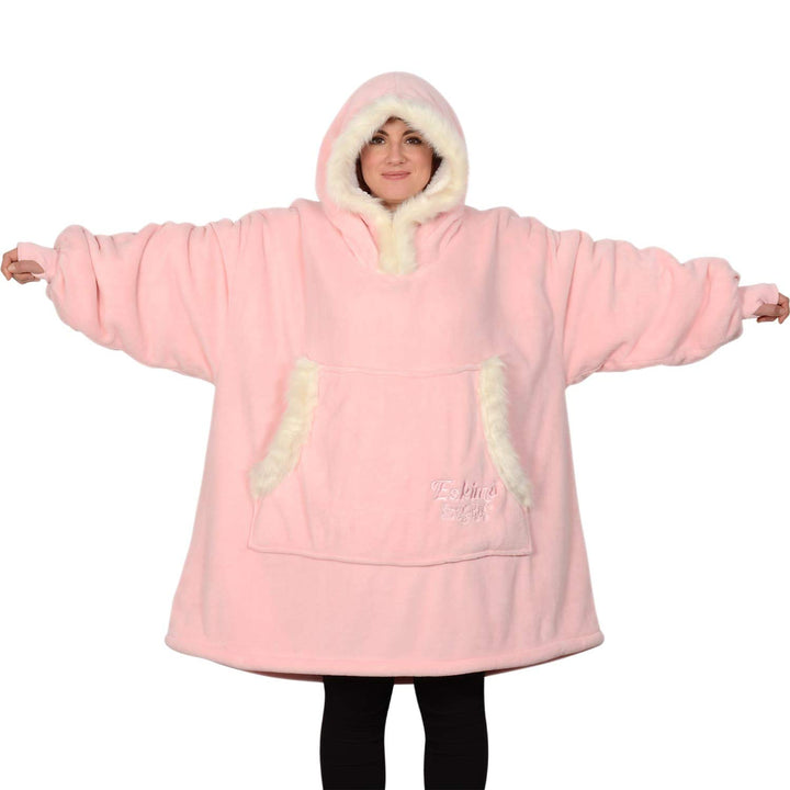 Snug Rug Eskimo Decke mit Ärmel Pullover Decken-Kapuzenpullover Übergrosse Sweatshirt Hoodie Kuschel