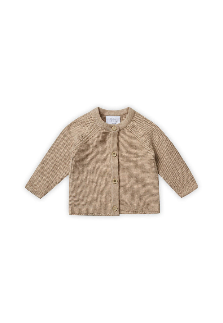 Stellou &amp; friends Cardigan-Strickjacke für Mädchen und Jungen mit Knöpfen in Holz-Optik | Hochwertig