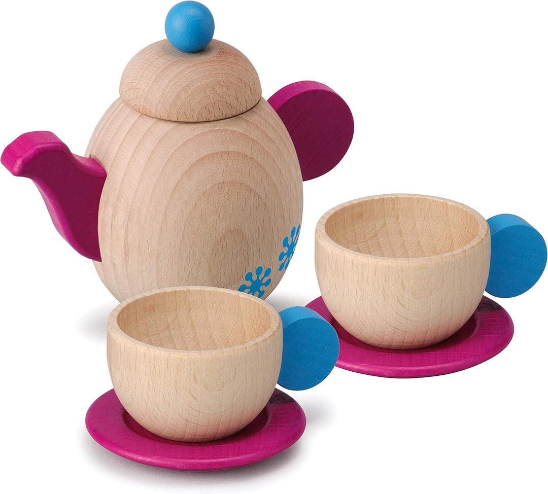 Erzi 10649 Teeservice aus Holz, Kaufladenspielzeug für Kinder | Kaufmannsladen, Rollenspiele, Kreati