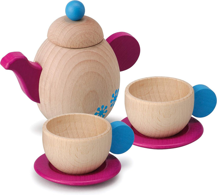 Erzi 10649 Teeservice aus Holz, Kaufladenspielzeug für Kinder | Kaufmannsladen, Rollenspiele, Kreati