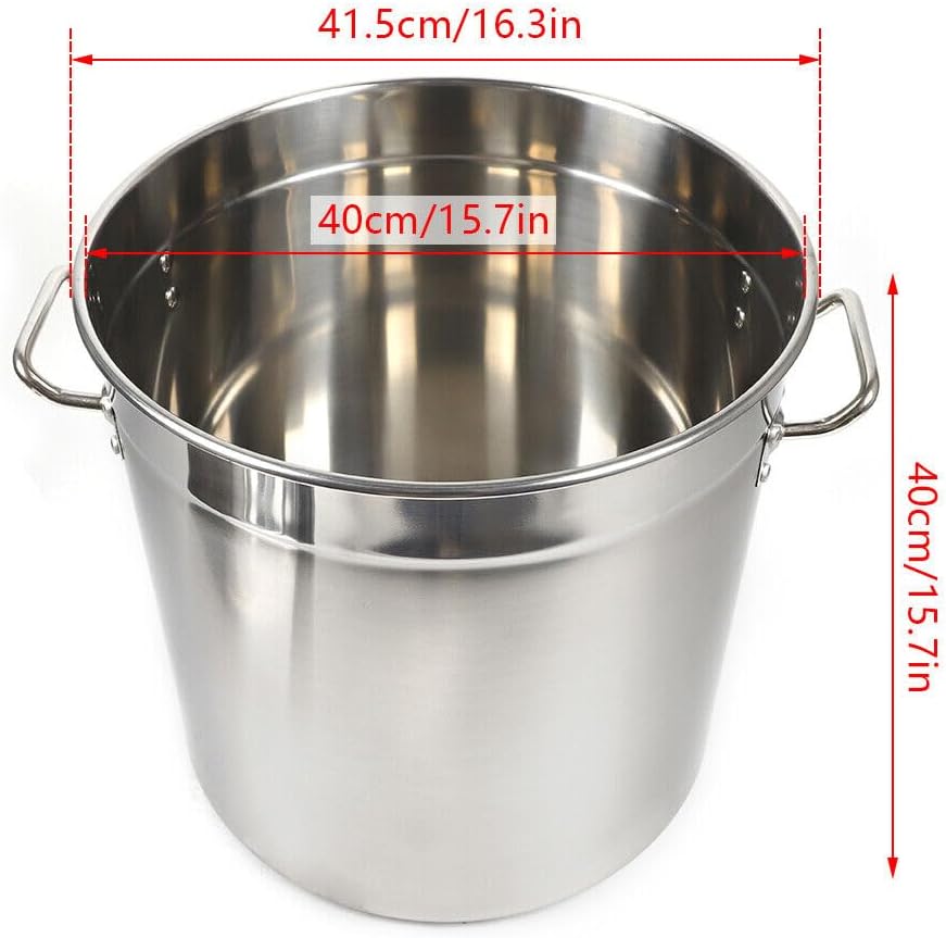 30|50|70 Liter Gastronomie Kochtopf Suppentopf Mit Edelstahl Deckel, Multifunktionaler für die Herdp