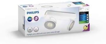 Philips myLiving LED Clockwork Spotbalken, 2x4,5W, dimmbar, Weiss 2-flammig Weiss, 2-flammig Weiss