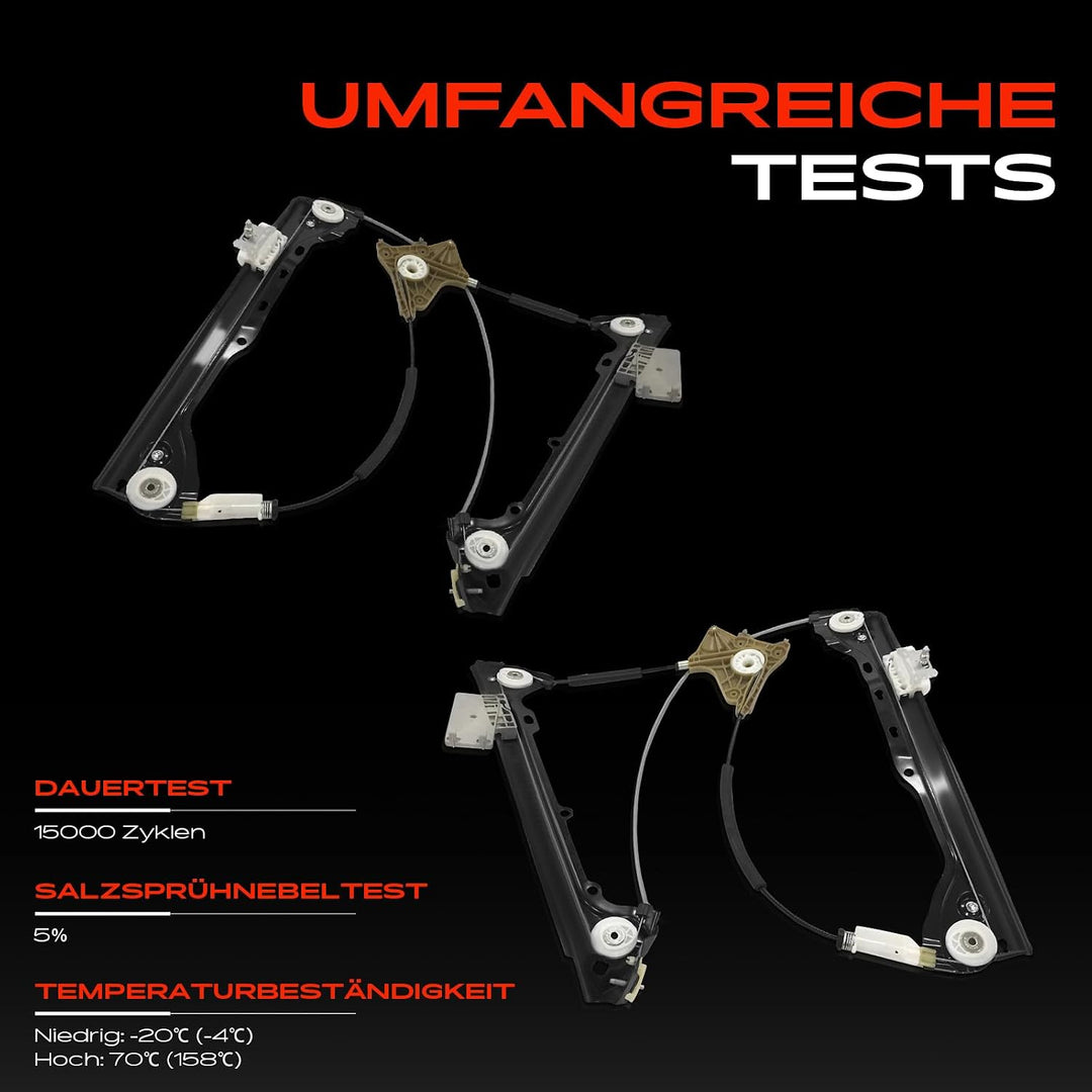 Frankberg 2x Fensterheber Elektrisch ohne Motor Vorne Links Rechts Kompatibel mit 3er Cabriolet E93
